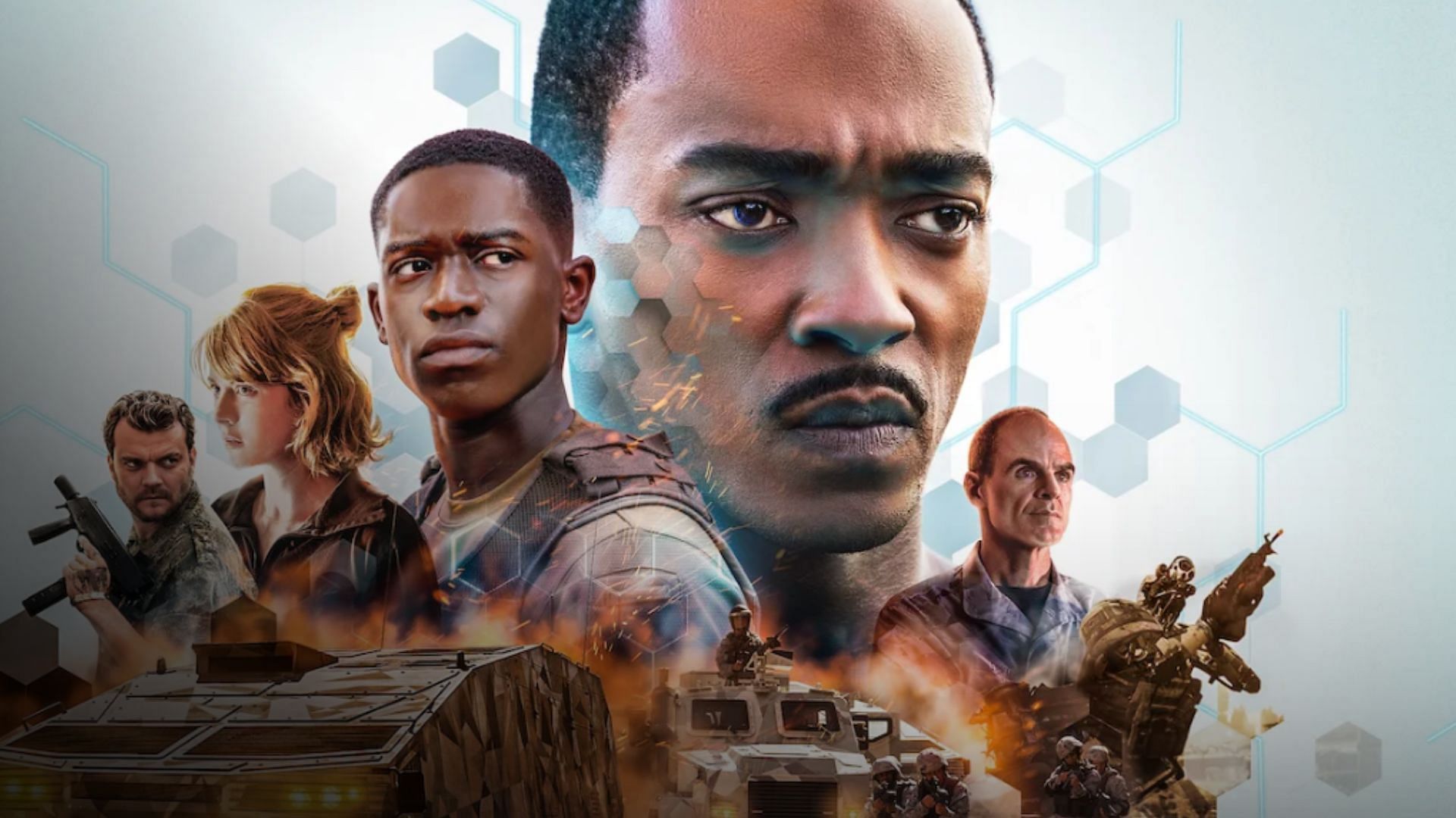 Outside the Wire is a cyberpunk action movie (Image via Netflix)